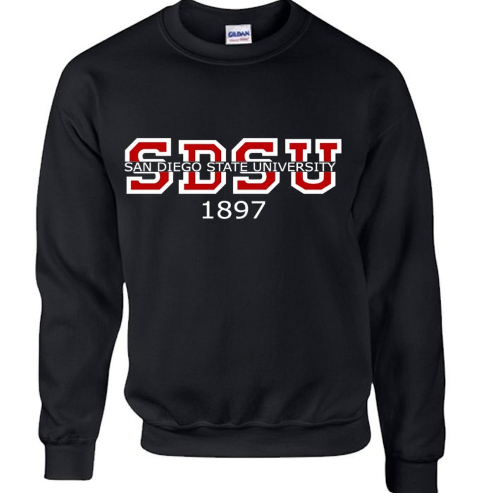 SDSU Crewneck Sweatshirt San Diego State University California Sweater, …